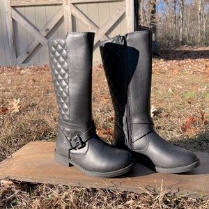 Size 12 Girls Black Riding Boots